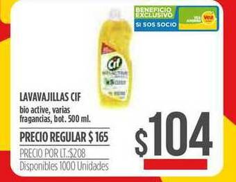 Supermercados Vea Lavavajillas Cif 500ml oferta