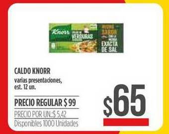 Supermercados Vea Caldo Knorr 12un oferta