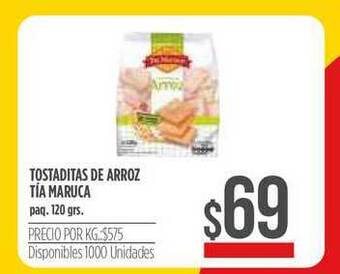 Supermercados Vea Tostaditas De Arroz Tía Maruca 120grs oferta