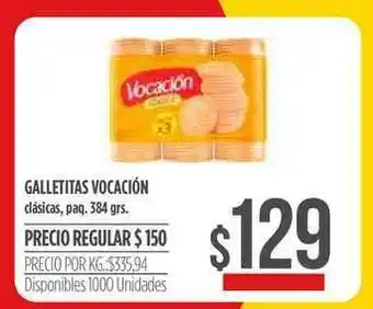 Supermercados Vea Galletitas Vocación 384grs oferta