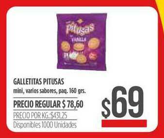 Supermercados Vea Pitusas Galletitas 160grs oferta