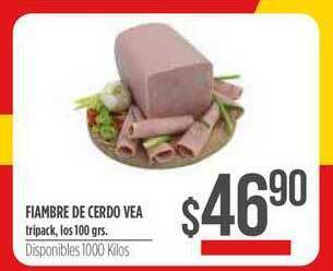 Supermercados Vea Fiambre De Cerdo Vea 100grs oferta