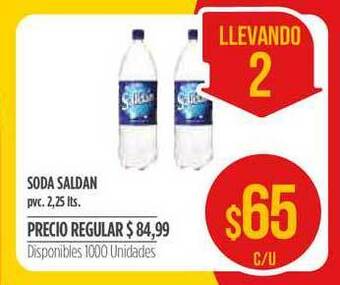 Supermercados Vea Soda Saldan 2,25lts oferta