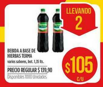 Supermercados Vea Bebida A Base De Hierbas Terma 1,35lts oferta