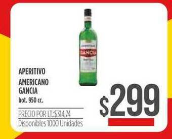 Supermercados Vea Aperitivo Americano Gancia 950cc oferta