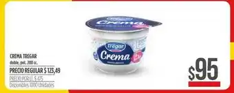 Supermercados Vea Crema Tregar 200cc oferta