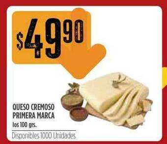 Supermercados Vea Queso Cremoso Primera Marca 100grs oferta