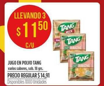 Supermercados Vea Jugo En Polvo Tang 18grs oferta