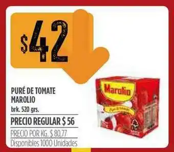 Supermercados Vea Puré De Tomate Marolio 520grs oferta