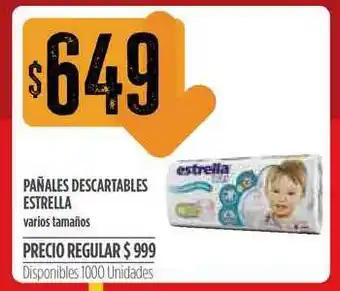 Supermercados Vea Pañales Escartables Estrella oferta