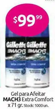 Cordiez Mach3 Gel Apra Afeitar Extra Confort x 71gr oferta