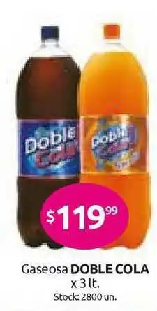 Cordiez Gaseosa Doble Cola x 3lt oferta