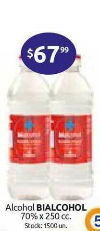 Alcohol Bialcohol 70% x 250cc