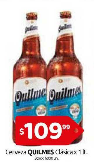 Cordiez Quilmes Cerveza Clásica x 1lt oferta