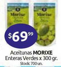 Cordiez Morixe Aceitunas Enteras Verdes x 300gr oferta