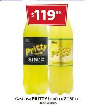 Cordiez Gaseosa Pritty Limón x 2.250cc oferta