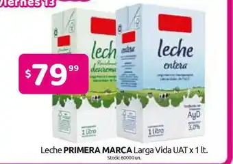 Cordiez Leche Primera Marca Larga Vida Uat x 1lt oferta