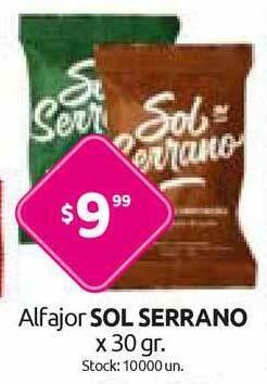 Cordiez Sol Serrano Alfajor x 30gr oferta