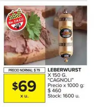 Carrefour Market Leberwurst Cagnoli 150g oferta