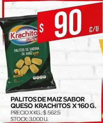 Supermercados DIA Krachitos Palitos De Maiz Sabor Queso 160g oferta