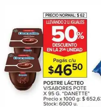 Carrefour Market Postre Lácteo V Sabores Danette x 95g oferta