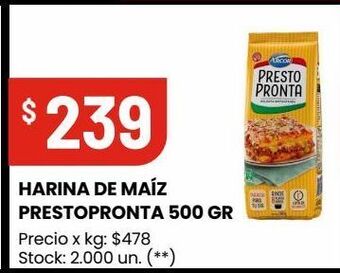 Changomas Harina de maíz prestopronta 500 gr oferta