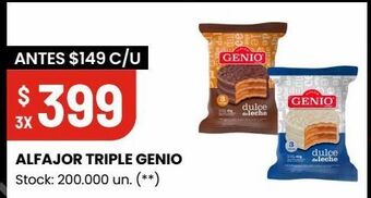 Changomas Alfajor triple genio oferta