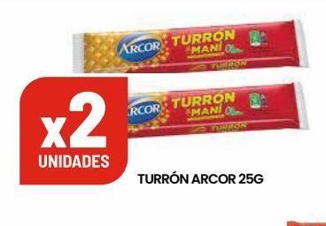 Changomas Turrón arcor 25g oferta