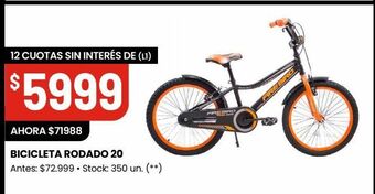 Changomas Bicicleta rodado 20 oferta