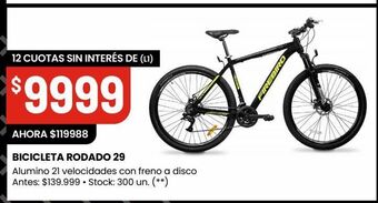 Changomas Bicicleta rodado 29 oferta