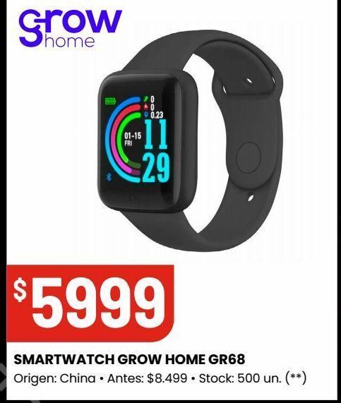 Changomas Smartwatch grow home gr68 oferta