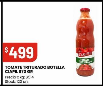 Changomas Tomate triturado botella ciapil 970 gr oferta