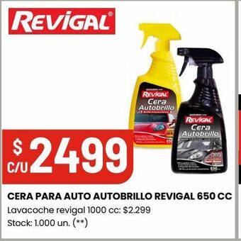 Changomas Cera para auto autobrillo revigal 650 cc oferta