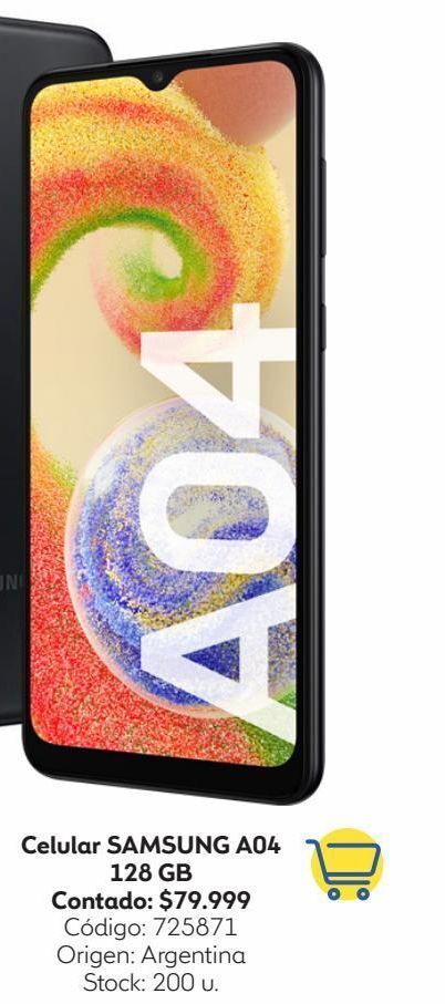 Coppel Celular samsung a04 128 gb oferta