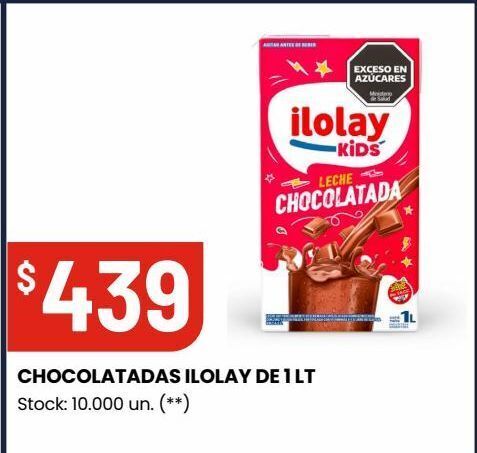 Changomas Chocolatadas ilolay de 1 lt oferta