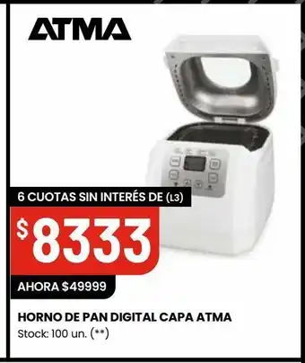 Changomas Horno de pan digital capa atma oferta