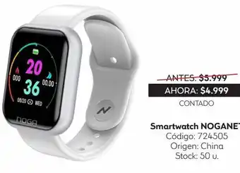 Coppel Smartwatch reloj smart inteligente noga sw04 blanco oferta