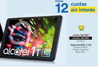 Coppel Tablet alcatel 1 t10 oferta