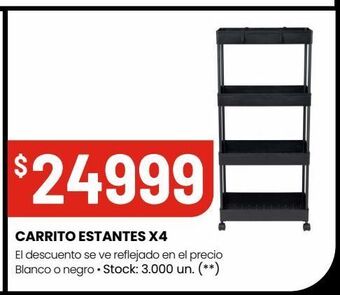 Changomas Carrito estantes x4 oferta