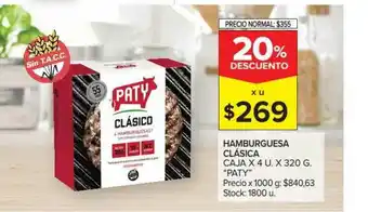 Carrefour Market Hamburguesa Clásica Caja Paty oferta