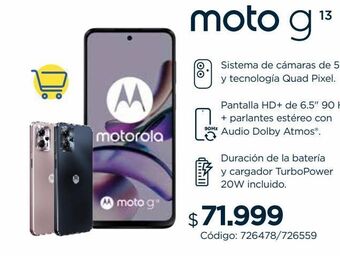 Coppel Moto g13 oferta
