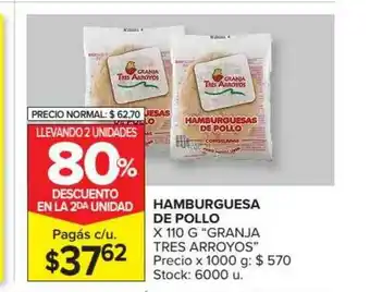 Carrefour Market Hamburguesa De Pollox 110g oferta