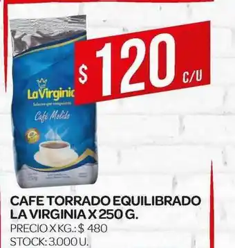 Supermercados DIA La Virginia Cafe Torrado Equilibrado 250g oferta