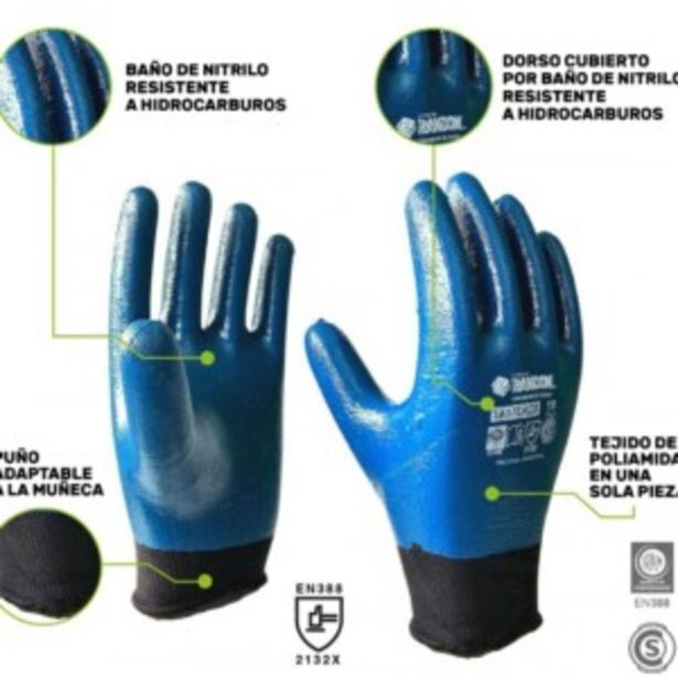 Pinturerías Martel Randon guantes mecano completo azul talle 9 oferta