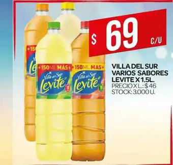 Supermercados DIA Levite Villa Del Sur Varios Sabores 1,5L oferta