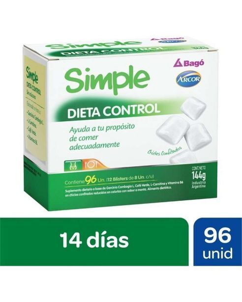 Punto de Salud Simple - dieta control chicles pote x96 unidades oferta