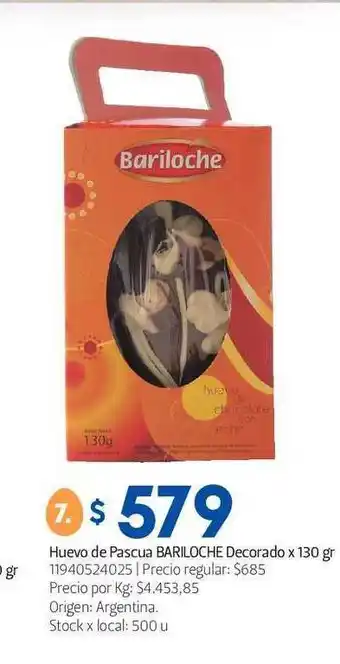 Jumbo Bariloche Huevo De Pascua Decorado 130gr oferta