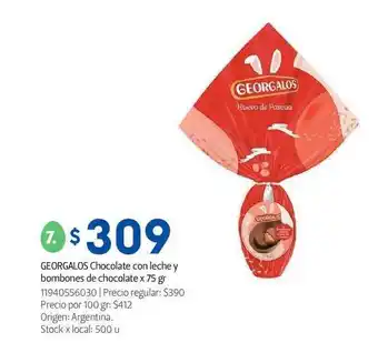 Jumbo Bombones Georgalos Chocolate Con Leche Y De Chocolate 75gr oferta