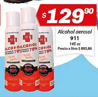 Almacor Alcohol Aerosol 911 145cc oferta