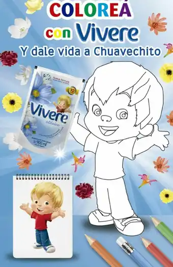 Supermercados DIA Colorea con Vivere Y dale vida a Chuavechito oferta